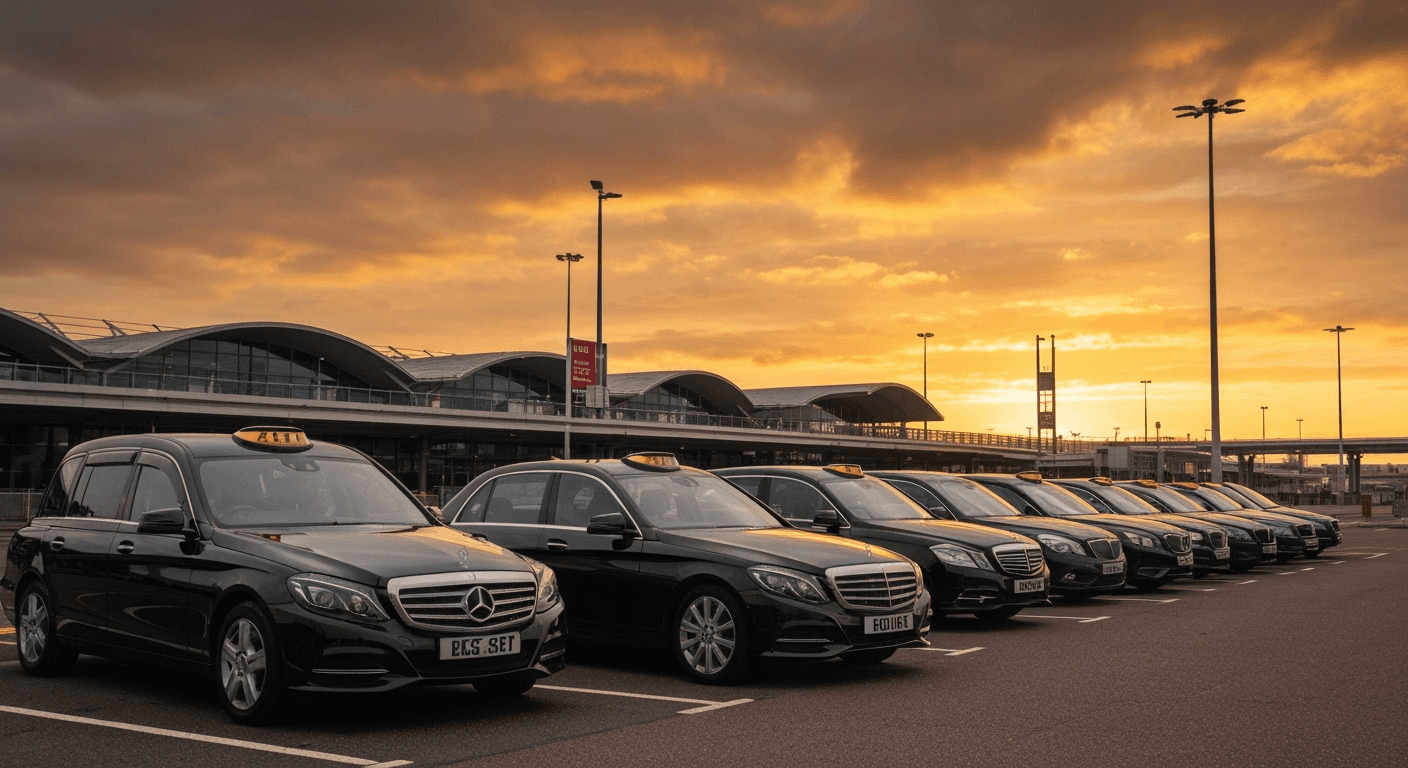 Professional luxury taxi fleet